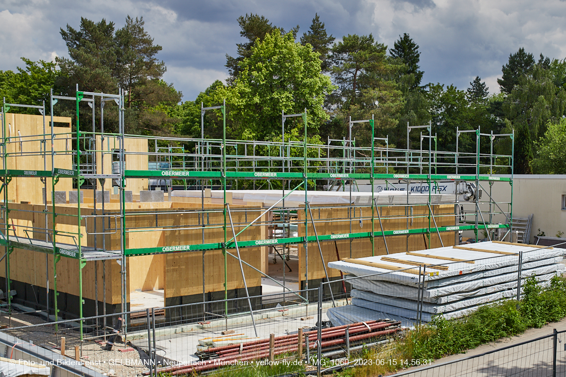 15.06.2023 - Neubau des Kindergartens und Hort für Kinder in der Quiddestraße in Neuperlach